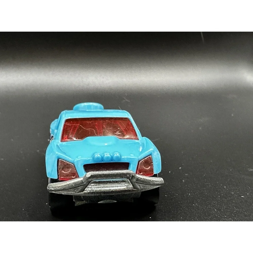 2014 Hot Wheels OFF TRACK light Blue RACING Road Rally 1:64 Diecast Race Car